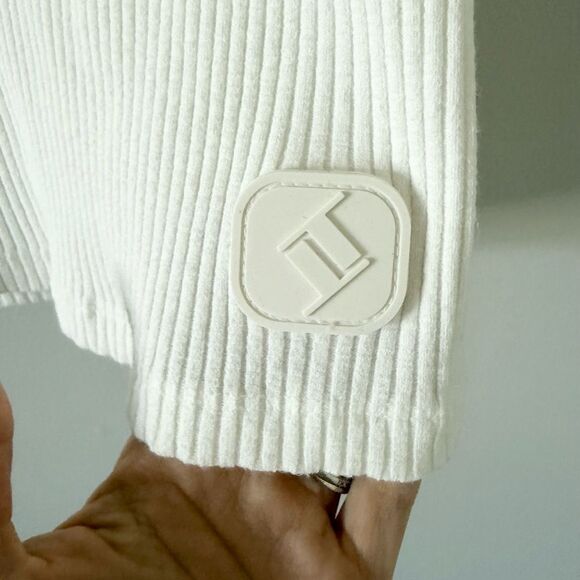 Alexander Wang Ribbed Knit Halter Top in White Size XS - Picture 5 of 7